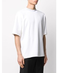 weißes T-Shirt mit einem Rundhalsausschnitt von Acne Studios