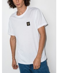 weißes T-Shirt mit einem Rundhalsausschnitt von Belstaff