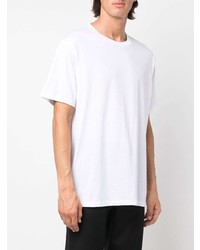 weißes T-Shirt mit einem Rundhalsausschnitt von Balmain