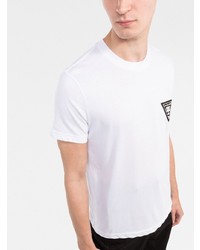 weißes T-Shirt mit einem Rundhalsausschnitt von VERSACE JEANS COUTURE