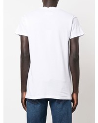 weißes T-Shirt mit einem Rundhalsausschnitt von Maison Margiela