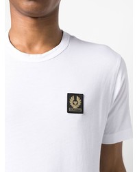 weißes T-Shirt mit einem Rundhalsausschnitt von Belstaff