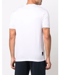 weißes T-Shirt mit einem Rundhalsausschnitt von Emporio Armani