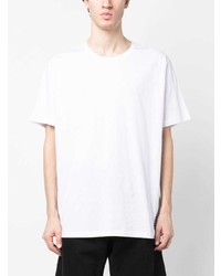 weißes T-Shirt mit einem Rundhalsausschnitt von Balmain