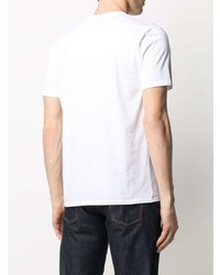 weißes T-Shirt mit einem Rundhalsausschnitt von MAISON KITSUNÉ