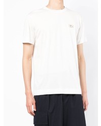 weißes T-Shirt mit einem Rundhalsausschnitt von Emporio Armani