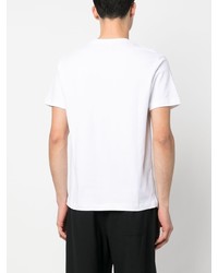 weißes T-Shirt mit einem Rundhalsausschnitt von costume national contemporary