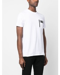 weißes T-Shirt mit einem Rundhalsausschnitt von Karl Lagerfeld