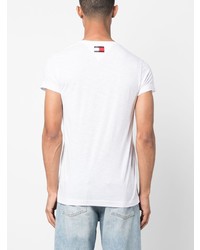 weißes T-Shirt mit einem Rundhalsausschnitt von Tommy Hilfiger