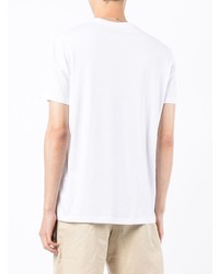 weißes T-Shirt mit einem Rundhalsausschnitt von Armani Exchange