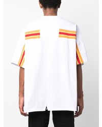 weißes T-Shirt mit einem Rundhalsausschnitt von Incotex
