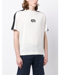 weißes T-Shirt mit einem Rundhalsausschnitt von Emporio Armani