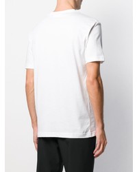 weißes T-Shirt mit einem Rundhalsausschnitt von Calvin Klein