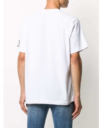 weißes T-Shirt mit einem Rundhalsausschnitt von Acne Studios