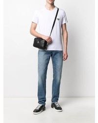 weißes T-Shirt mit einem Rundhalsausschnitt von Emporio Armani