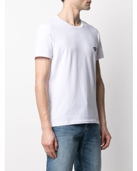 weißes T-Shirt mit einem Rundhalsausschnitt von Emporio Armani