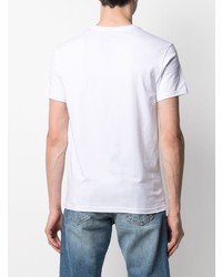 weißes T-Shirt mit einem Rundhalsausschnitt von Emporio Armani