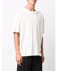 weißes T-Shirt mit einem Rundhalsausschnitt von Heron Preston