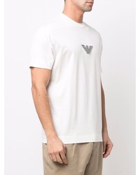 weißes T-Shirt mit einem Rundhalsausschnitt von Emporio Armani