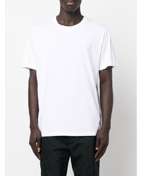 weißes T-Shirt mit einem Rundhalsausschnitt von MM6 MAISON MARGIELA