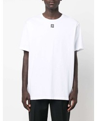 weißes T-Shirt mit einem Rundhalsausschnitt von Balmain