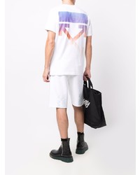 weißes T-Shirt mit einem Rundhalsausschnitt von Off-White