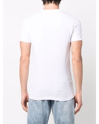 weißes T-Shirt mit einem Rundhalsausschnitt von Calvin Klein Jeans