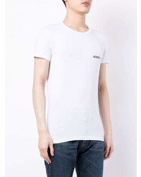 weißes T-Shirt mit einem Rundhalsausschnitt von Emporio Armani