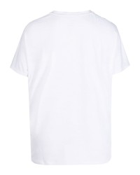 weißes T-Shirt mit einem Rundhalsausschnitt von Nike