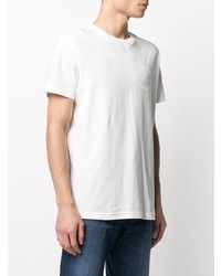 weißes T-Shirt mit einem Rundhalsausschnitt von Diesel