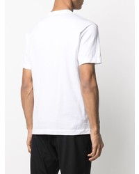 weißes T-Shirt mit einem Rundhalsausschnitt von Stone Island