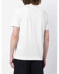 weißes T-Shirt mit einem Rundhalsausschnitt von Emporio Armani