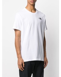 weißes T-Shirt mit einem Rundhalsausschnitt von The North Face