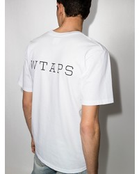 weißes T-Shirt mit einem Rundhalsausschnitt von WTAPS