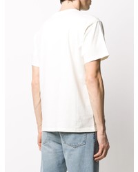 weißes T-Shirt mit einem Rundhalsausschnitt von Represent