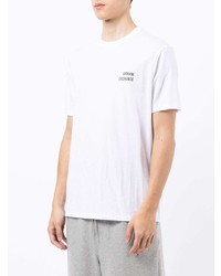 weißes T-Shirt mit einem Rundhalsausschnitt von Armani Exchange