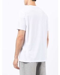 weißes T-Shirt mit einem Rundhalsausschnitt von Armani Exchange