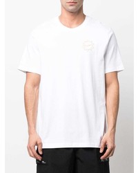 weißes T-Shirt mit einem Rundhalsausschnitt von Nike