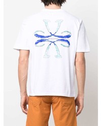 weißes T-Shirt mit einem Rundhalsausschnitt von Jacob Cohen