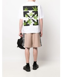 weißes T-Shirt mit einem Rundhalsausschnitt von Off-White