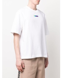 weißes T-Shirt mit einem Rundhalsausschnitt von Off-White