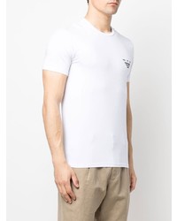 weißes T-Shirt mit einem Rundhalsausschnitt von Emporio Armani