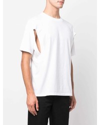 weißes T-Shirt mit einem Rundhalsausschnitt von Botter