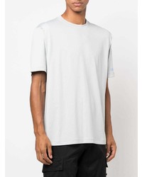 weißes T-Shirt mit einem Rundhalsausschnitt von Stone Island