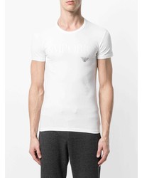 weißes T-Shirt mit einem Rundhalsausschnitt von Emporio Armani