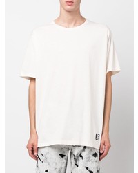 weißes T-Shirt mit einem Rundhalsausschnitt von Balmain