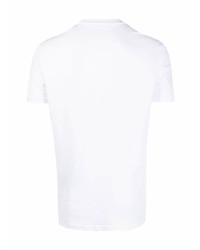 weißes T-Shirt mit einem Rundhalsausschnitt von DSQUARED2