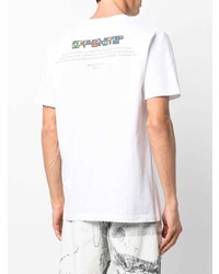 weißes T-Shirt mit einem Rundhalsausschnitt von Off-White