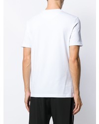 weißes T-Shirt mit einem Rundhalsausschnitt von Love Moschino