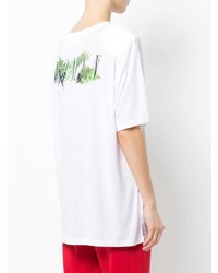 weißes T-Shirt mit einem Rundhalsausschnitt von Off-White